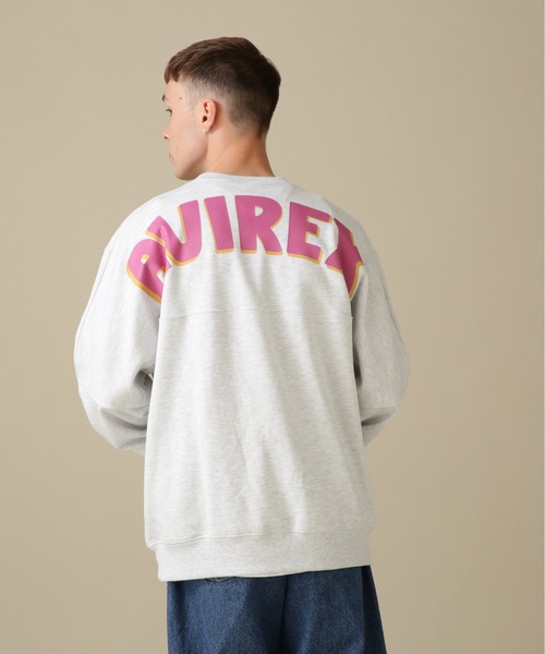 AVIREX（アヴィレックス）の「BIG LOGO CREW NECK SWEAT / ビッグ ロゴ クルーネック スウェット / AVIREX / アヴィレックス（スウェット・メンズ・グリーン/その他11/イエロー/グレー系その他3・2XL/XL/M/L）」の2枚目の写真