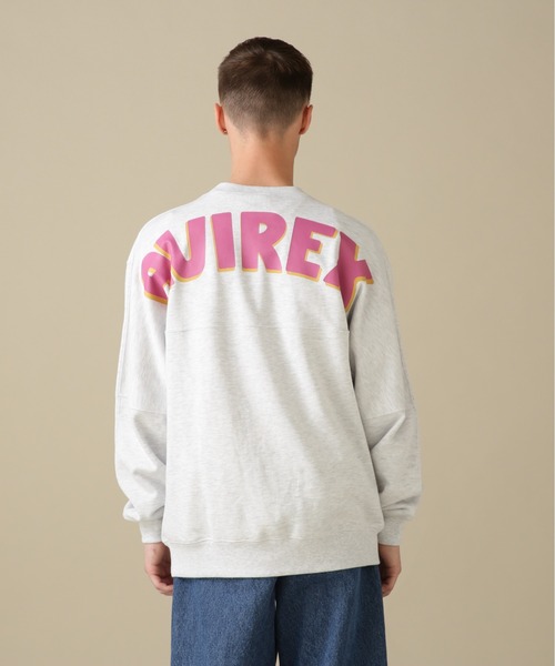 AVIREX（アヴィレックス）の「BIG LOGO CREW NECK SWEAT / ビッグ ロゴ クルーネック スウェット / AVIREX / アヴィレックス（スウェット・メンズ・グリーン/その他11/イエロー/グレー系その他3・2XL/XL/M/L）」の13枚目の写真