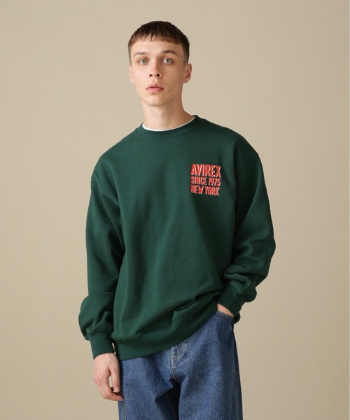 AVIREX（アヴィレックス）の「BIG LOGO CREW NECK SWEAT / ビッグ ロゴ クルーネック スウェット / AVIREX / アヴィレックス（スウェット・メンズ・グリーン/その他11/イエロー/グレー系その他3・2XL/XL/M/L）」の20枚目の写真