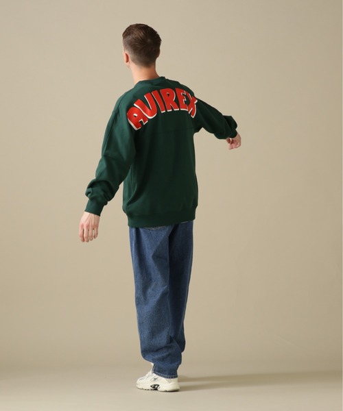 AVIREX（アヴィレックス）の「BIG LOGO CREW NECK SWEAT / ビッグ ロゴ クルーネック スウェット / AVIREX / アヴィレックス（スウェット・メンズ・グリーン/その他11/イエロー/グレー系その他3・2XL/XL/M/L）」の21枚目の写真