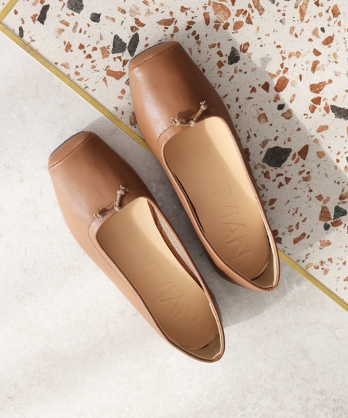 VIVIAN(ヴィヴィアン)の「スクエアトゥバレエシューズ(バレエシューズ・レディース・グリーン/アイボリー/ブラウン/ブラック/シルバー・M/S/LL/L)」の4枚目の写真