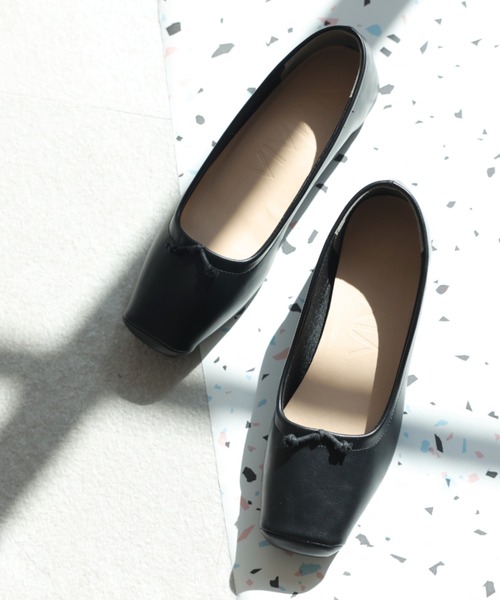 VIVIAN(ヴィヴィアン)の「スクエアトゥバレエシューズ(バレエシューズ・レディース・グリーン/アイボリー/ブラウン/ブラック/シルバー・M/S/LL/L)」の9枚目の写真