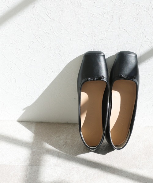 VIVIAN(ヴィヴィアン)の「スクエアトゥバレエシューズ(バレエシューズ・レディース・グリーン/アイボリー/ブラウン/ブラック/シルバー・M/S/LL/L)」の8枚目の写真