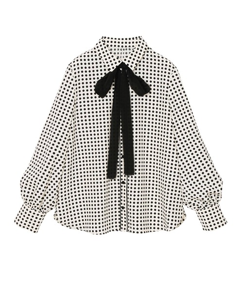 ANAYI（アナイ）の「ドットプリントボウタイ ブラウス（シャツ