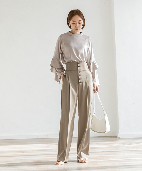 セール】《追加》New袖フリルブラウス（シャツ/ブラウス）｜NOBLE