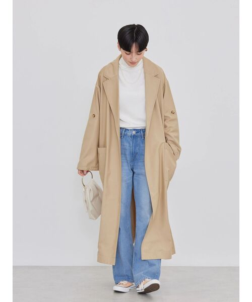 AMERICAN HOLIC（アメリカンホリック）の「花粉防止ニュアンストレンチコート（トレンチコート・レディース・アイボリー/ベージュ/ネイビー・M/L）」の9枚目の写真
