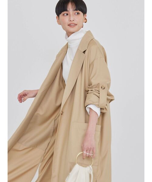 AMERICAN HOLIC（アメリカンホリック）の「花粉防止ニュアンストレンチコート（トレンチコート・レディース・アイボリー/ベージュ/ネイビー・M/L）」の15枚目の写真