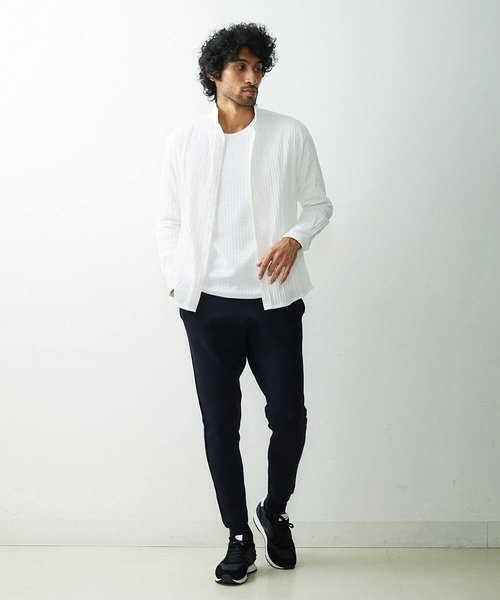 MICHEL KLEIN HOMME (ミッシェルクランオム)の「【2023年モデル】《日本製》タックスタンドシャツ(シャツ/ブラウス・メンズ・ホワイト・X-LARGE/LARGE/MEDIUM)」の10枚目の写真