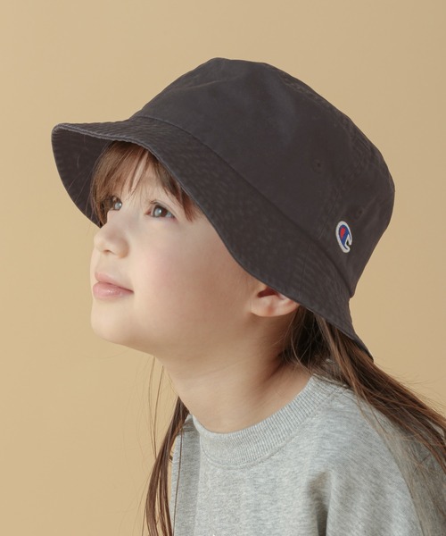 Champion(チャンピオン)の「【Champion(チャンピオン)】ウォッシュバケットハット(KIDS)(ハット・キッズ・アイボリー/ブラック/キャメル・FREE)」の2枚目の写真