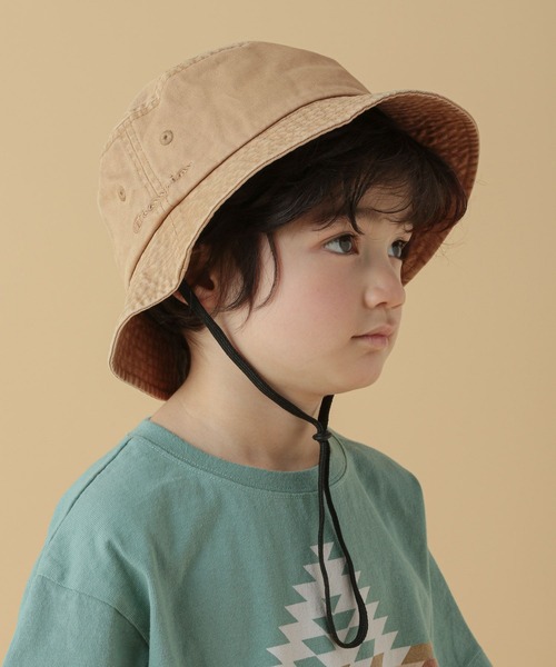 Champion(チャンピオン)の「【Champion(チャンピオン)】ウォッシュバケットハット(KIDS)(ハット・キッズ・アイボリー/ブラック/キャメル・FREE)」の16枚目の写真
