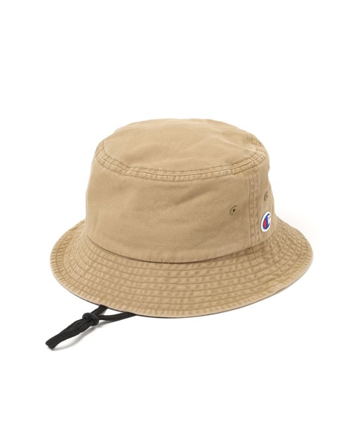 Champion(チャンピオン)の「【Champion(チャンピオン)】ウォッシュバケットハット(KIDS)(ハット・キッズ・アイボリー/ブラック/キャメル・FREE)」の5枚目の写真