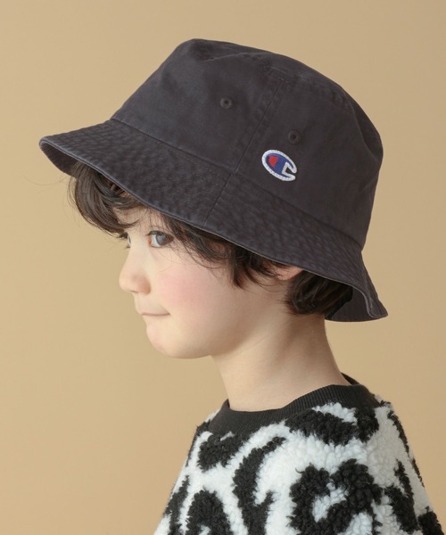 Champion(チャンピオン)の「【Champion(チャンピオン)】ウォッシュバケットハット(KIDS)(ハット・キッズ・アイボリー/ブラック/キャメル・FREE)」の8枚目の写真