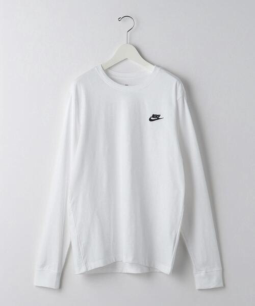 NIKE（ナイキ）の「＜NIKE＞ CLUB LONG SLEEVE TEE/カットソー（Tシャツ/カットソー・メンズ・ブラック/ホワイト・M/L/XL/XXL）」の2枚目の写真