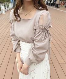シアーオフショルドッキングニット【ZOZOTOWN限定アイテム】