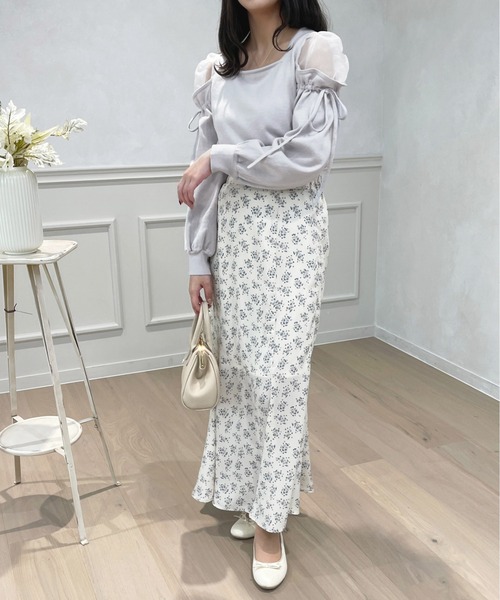 apres jour(アプレジュール)の「シアーオフショルドッキングニット【ZOZOTOWN限定アイテム】(ニット/セーター・レディース・ブラック/ピンクベージュ/アイボリー/ライトグレー・X-LARGE/フリー)」の20枚目の写真