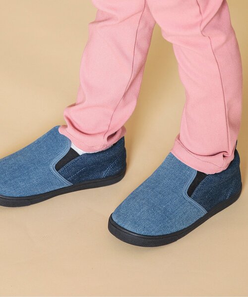 BREEZE(ブリーズ)の「カラフルスリッポン(スニーカー・キッズ・イエロー/レインボー/ブラック/インディゴブルー/ピンク・15 /19/17/16/18/14)」の1枚目の写真