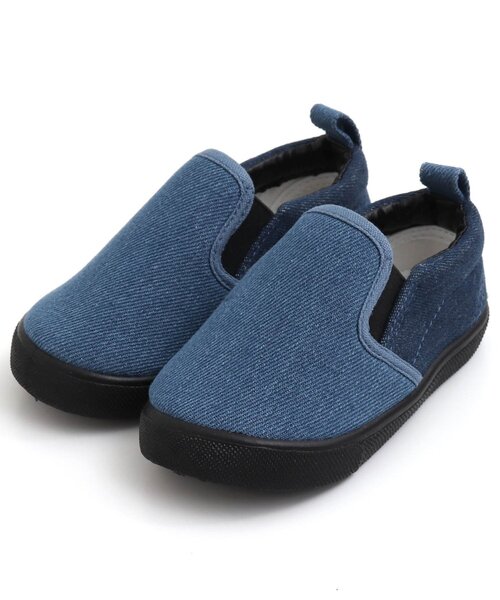 BREEZE(ブリーズ)の「カラフルスリッポン(スニーカー・キッズ・イエロー/レインボー/ブラック/インディゴブルー/ピンク・15 /19/17/16/18/14)」の7枚目の写真