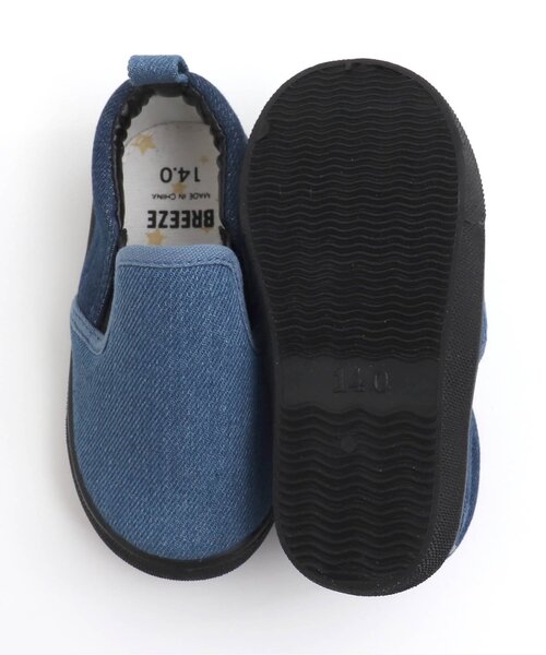 BREEZE(ブリーズ)の「カラフルスリッポン(スニーカー・キッズ・イエロー/レインボー/ブラック/インディゴブルー/ピンク・15 /19/17/16/18/14)」の8枚目の写真