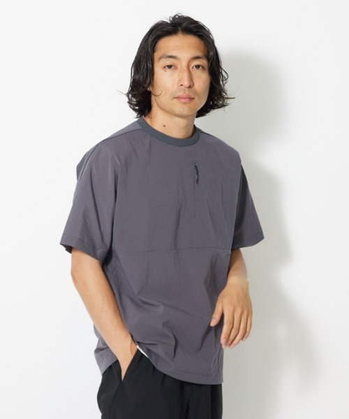 PEAK■Eco Quick-dry Henry neck T-shirt ■送料込 FREAK'S STORE/AIRDRY 高機能素材 7.7オンス ビックシルエット