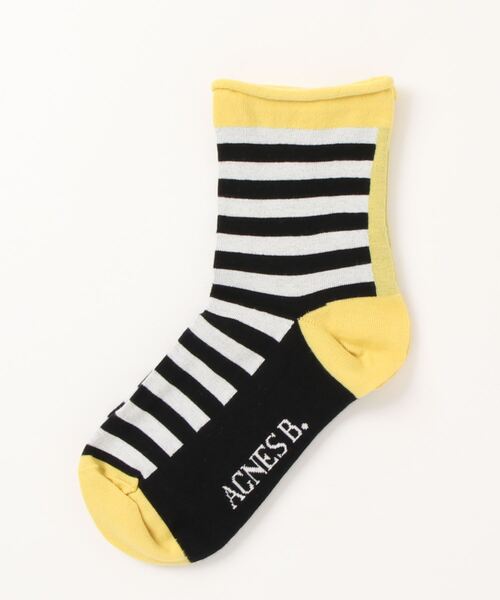 agnes b.（アニエスベー）の「【ユニセックス】AH54 CHAUSSETTE ソックス（ソックス/靴下・レディース・イエロー系その他・1/2）」の2枚目の写真