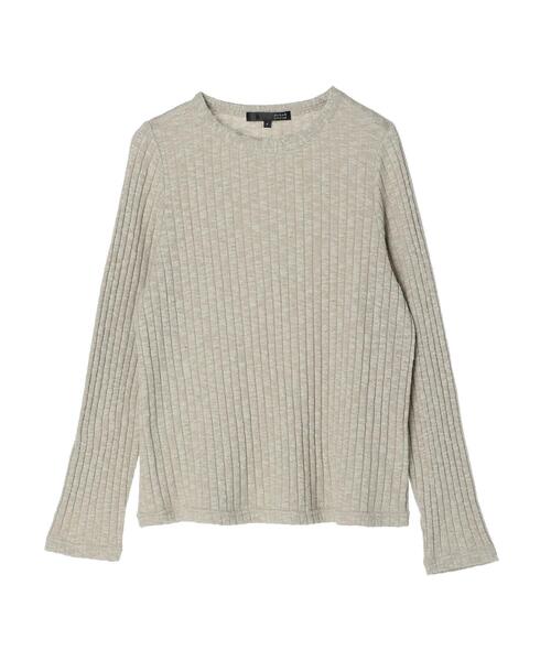 Sugar spoon(シュガースプーン)の「・SUGAR SPOON アイレットリブロンT(Tシャツ/カットソー・レディース・サックスブルー/グレイッシュベージュ/ブラック/オフホワイト・FREE)」の14枚目の写真