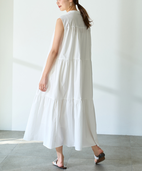 IENA（イエナ）の「ポリエステルティアードワンピース