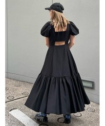 rienda | ストリングパフスリーブワンピース(ワンピース)