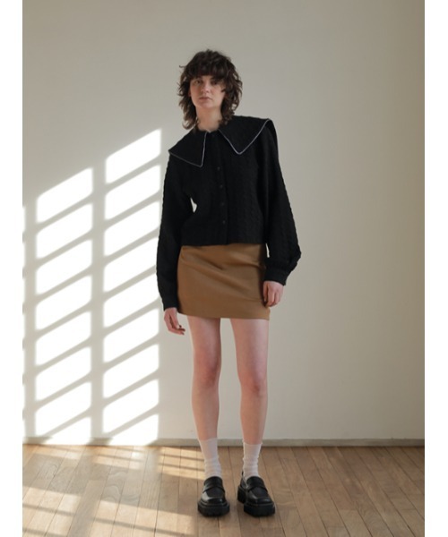AMAIL(アマイル)の「Sheer out bulky loafer(ローファー・レディース・ブラック・S/M/L)」の5枚目の写真