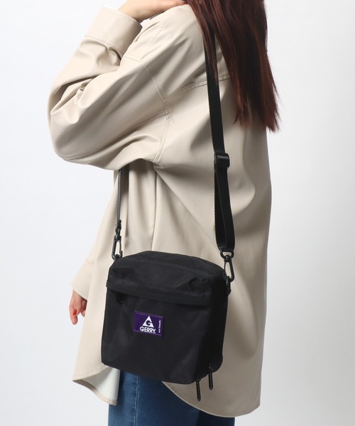 GERRY(ジェリー)の「GERRY/ジェリー Shoulder Bag/撥水 スクエアショルダーバッグ/ポーチ(ショルダーバッグ・メンズ・ブラック/ブラウン系その他・FREE)」の9枚目の写真