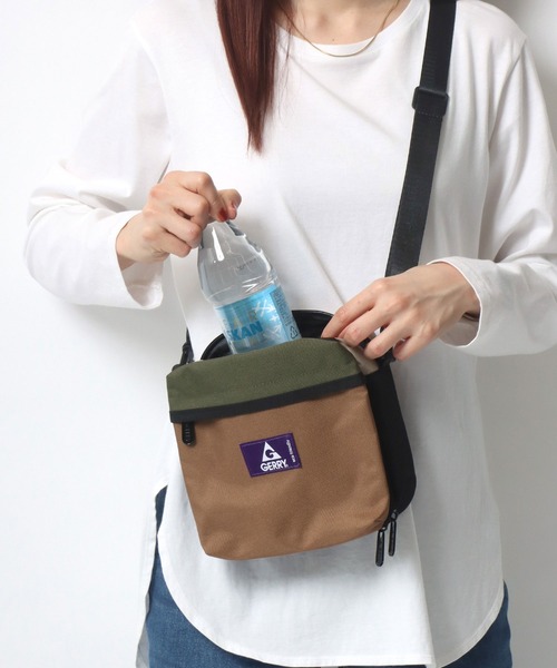 GERRY(ジェリー)の「GERRY/ジェリー Shoulder Bag/撥水 スクエアショルダーバッグ/ポーチ(ショルダーバッグ・メンズ・ブラック/ブラウン系その他・FREE)」の20枚目の写真