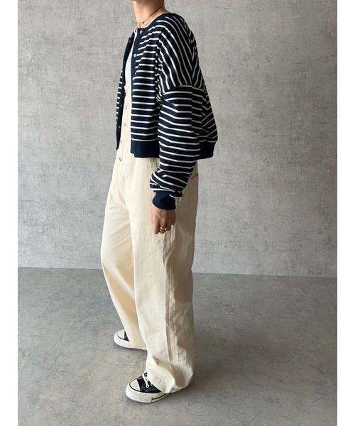 owndaily（オンデイリー）の「コットンサロペット（サロペット/オーバーオール・レディース・ブラック/アイボリー/ベージュ・FREE）」の12枚目の写真