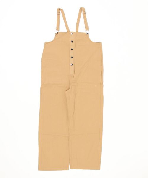 owndaily（オンデイリー）の「コットンサロペット（サロペット/オーバーオール・レディース・ブラック/アイボリー/ベージュ・FREE）」の6枚目の写真