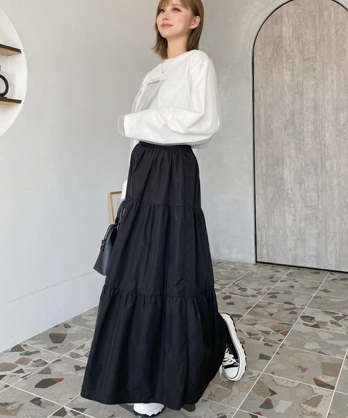 セール】ティアードスカート（スカート）｜moment+（モーメントプラス  