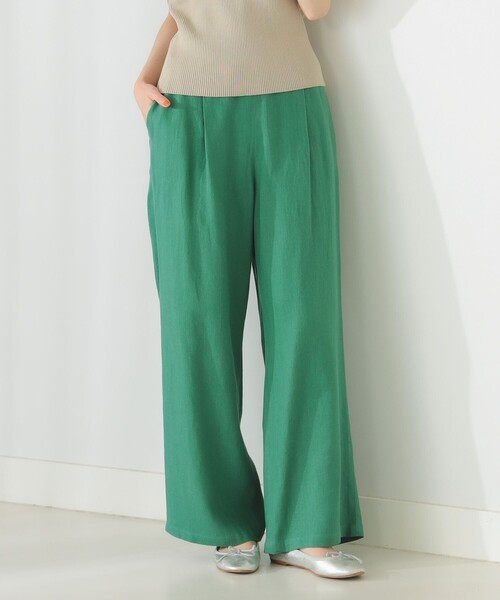 B:MING by BEAMS（ビーミングバイビームス）の「B:MING by BEAMS / 麻混 カルゼ パンツ（その他パンツ・レディース・グリーン/ブラウン・SMALL/MEDIUM）」の8枚目の写真