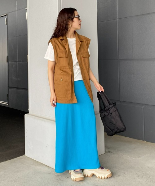 RODEO CROWNS WIDE BOWL（ロデオクラウンズワイドボウル）の「カラーワッフルスカート（スカート・レディース・ターコイズブルー/ピンク/オレンジ・FREE）」の9枚目の写真