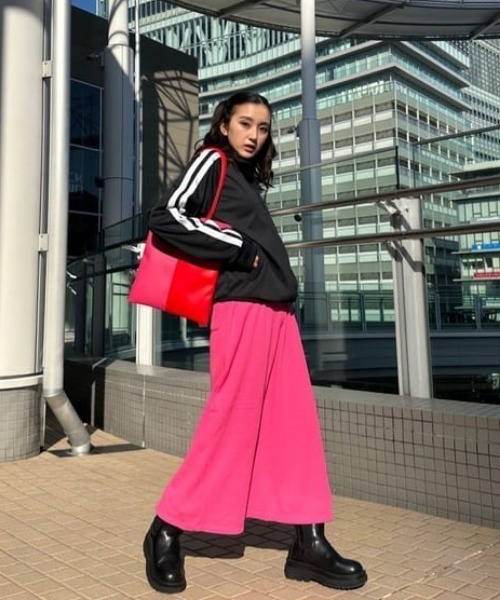 RODEO CROWNS WIDE BOWL（ロデオクラウンズワイドボウル）の「カラーワッフルスカート（スカート・レディース・ターコイズブルー/ピンク/オレンジ・FREE）」の14枚目の写真