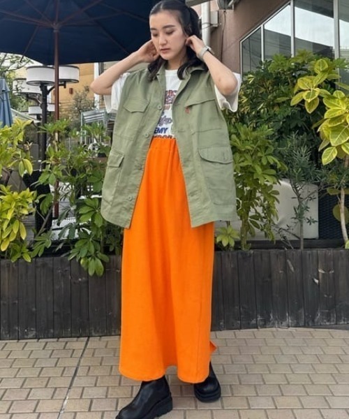 RODEO CROWNS WIDE BOWL（ロデオクラウンズワイドボウル）の「カラーワッフルスカート（スカート・レディース・ターコイズブルー/ピンク/オレンジ・FREE）」の20枚目の写真