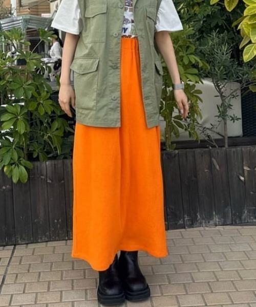 RODEO CROWNS WIDE BOWL（ロデオクラウンズワイドボウル）の「カラーワッフルスカート（スカート・レディース・ターコイズブルー/ピンク/オレンジ・FREE）」の21枚目の写真