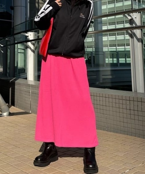 RODEO CROWNS WIDE BOWL（ロデオクラウンズワイドボウル）の「カラーワッフルスカート（スカート・レディース・ターコイズブルー/ピンク/オレンジ・FREE）」の15枚目の写真