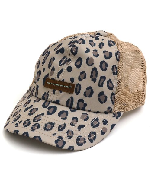 BREEZE（ブリーズ）の「ワンポイントメッシュキャップ（キャップ・キッズ・ブラック/グリーン/ブルー/ピンク/カモフラージュ/ベージュ・58/50/54）」の3枚目の写真