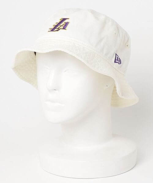 NEW ERA(ニューエラ)の「NEW ERA/ニューエラ ハット バケット01 NBA Bucket Hat ロサンゼルス・レイカーズ クロームホワイト 13515813(ハット・メンズ・ホワイト×パープル・S/M/M/L)」の9枚目の写真