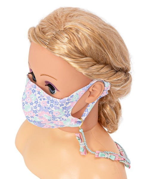 fafa(フェフェ)の「MILIA | マスクストラップ(ネックレス・キッズ・ブルー/ベビーピンク・FREE)」の4枚目の写真