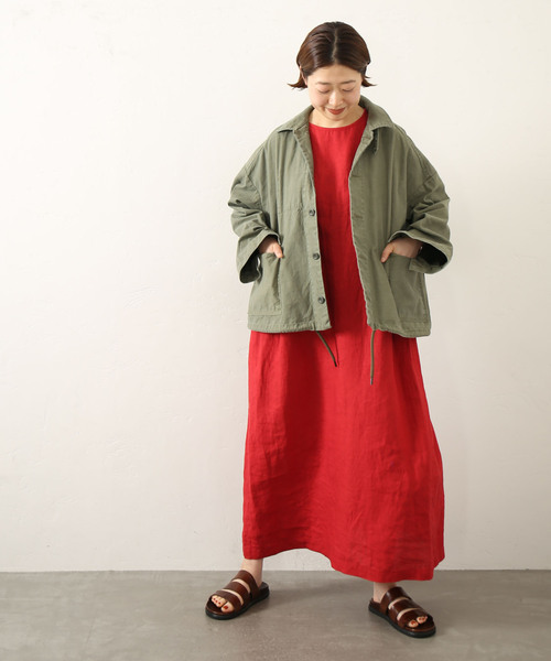 journal standard luxe リネン フラワープリント ワンピース アソートフラワー ampleプルワンピース（ワンピース）｜JOURNAL