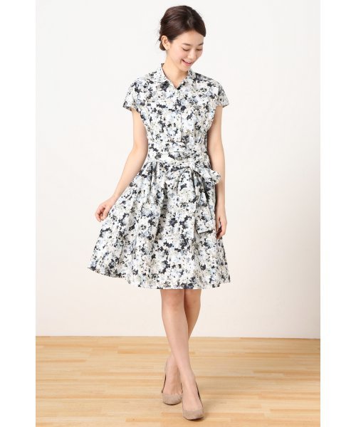 La TOTALITE（ラトータリテ）の「サトウサンコラボ プリントシャツワンピース。（ワンピース・レディース・グレー/ブルー・FREE）」の3枚目の写真