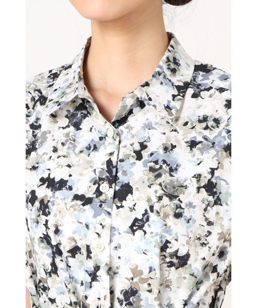 La TOTALITE（ラトータリテ）の「サトウサンコラボ プリントシャツワンピース。（ワンピース・レディース・グレー/ブルー・FREE）」の6枚目の写真