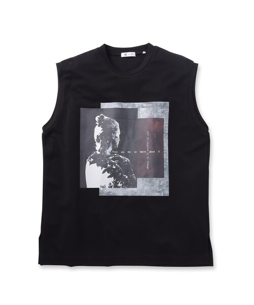 tk.TAKEO KIKUCHI（ティーケータケオキクチ）の「◆ネガポートレートタンクトップ（タンクトップ・メンズ・ホワイト/ブラック・02/03）」の3枚目の写真