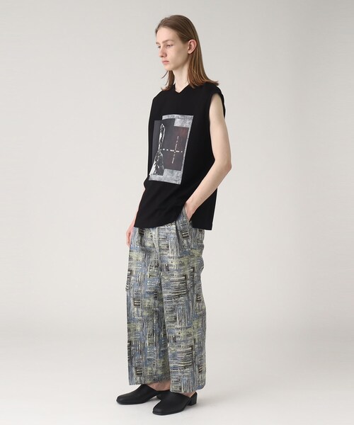 tk.TAKEO KIKUCHI（ティーケータケオキクチ）の「◆ネガポートレートタンクトップ（タンクトップ・メンズ・ホワイト/ブラック・02/03）」の16枚目の写真