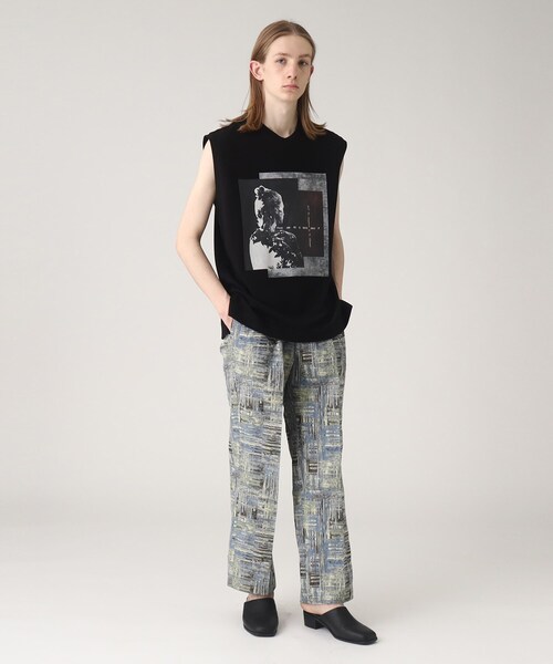 tk.TAKEO KIKUCHI（ティーケータケオキクチ）の「◆ネガポートレートタンクトップ（タンクトップ・メンズ・ホワイト/ブラック・02/03）」の17枚目の写真