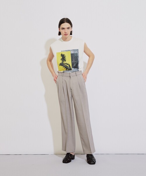 tk.TAKEO KIKUCHI（ティーケータケオキクチ）の「◆ネガポートレートタンクトップ（タンクトップ・メンズ・ホワイト/ブラック・02/03）」の18枚目の写真