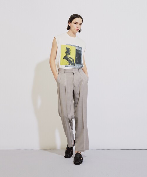 tk.TAKEO KIKUCHI（ティーケータケオキクチ）の「◆ネガポートレートタンクトップ（タンクトップ・メンズ・ホワイト/ブラック・02/03）」の19枚目の写真